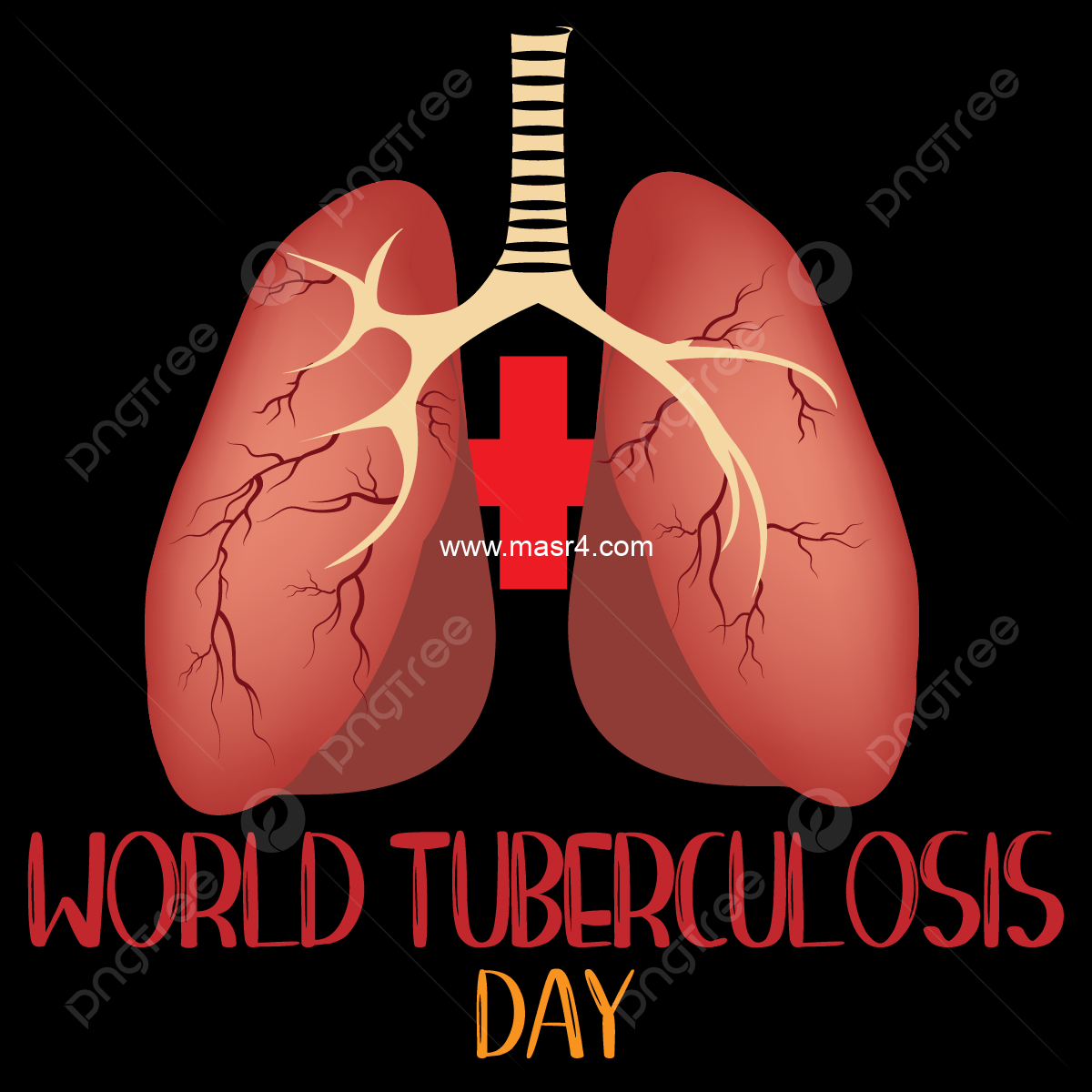 pngtree world tuberculosis day with lung simple design png image 5993881